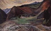 Emily Carr Village in the hills china oil painting reproduction